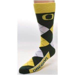 Oregon Ducks‎ Socks Argyle Unisex Crew Cut - One Size Fits Most